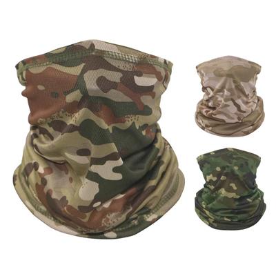 Maschera mimetica scaldacollo copri viso bandana traspirante antivento ciclismo escursionismo campeggio tubo sciarpa uomo donna