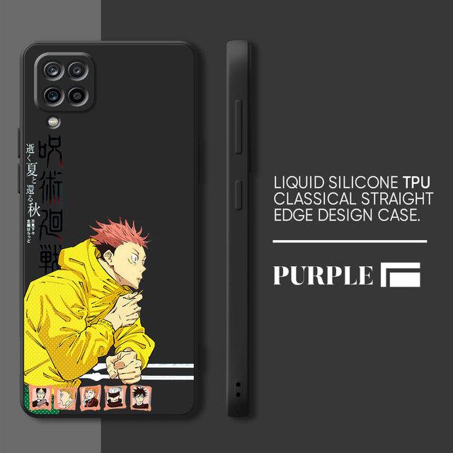 

Чехол Jujutsu Kaisen с аниме для Samsung Galaxy A21s A71 A31 A11 A01 A02 A51 A03s A50 A70 A03, квадратный жидкий чехол, роскошный чехол Samsung A71 4G