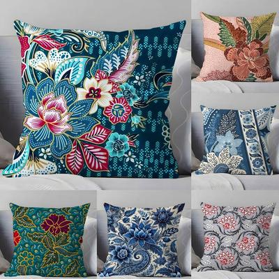 Badik I-I-Indonesia B-B-b-Batik Design Pillow Case Pillowcase Soft Skin Friendly & Comfortable With A Hidden Zipper