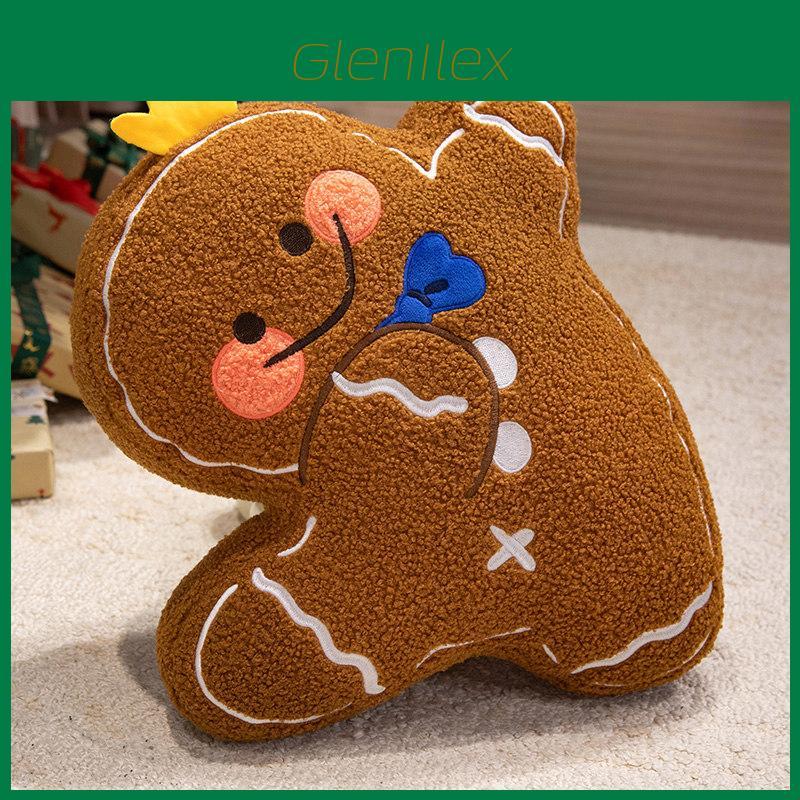 Christmas Gingerbread Man Plush Toy With Pp Cotton For Kids And Holiday Gifts