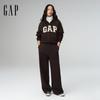 Gap Women's Fleece Embroidered Logo Wide-Leg Sweatpants