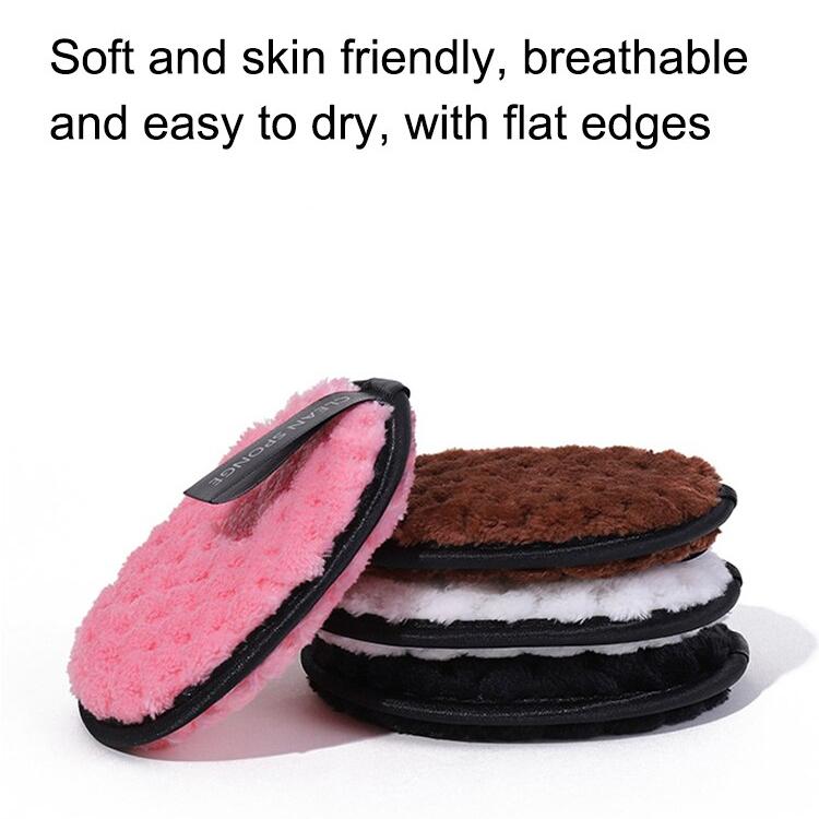 4pc Makeup Remover Microfiber Cotton Pad Cosmetics Washable Makeup Towel Cleaning Sponge Skin Care Tool