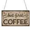 Coffee Sign Door Sign Reminder Signs Door Plate Convenient to Use Door Hanger  Cafe