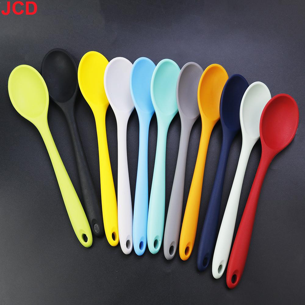 Silicone world Silicone Spoon Mixing Soup Spoons Kitchen Mixing Ladle Cooking Utensils Kitchenware Tool For Stirring and Serving