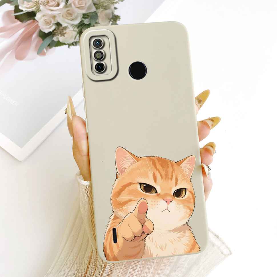 For Tecno Spark Go 2020 CAse Petty Girl FLower Silicon Soft Case Cover For Tecno Spark Go SparkGo 2020 KE5 Fundas Bumper