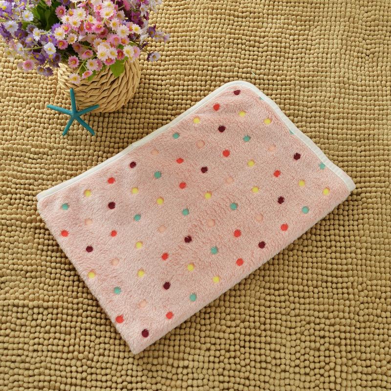 Dog Blanket Winter Autumn Warm Lightweight Soft Fluffy Coral Fleece Cat Puppy Bed Mat Pet Sleeping