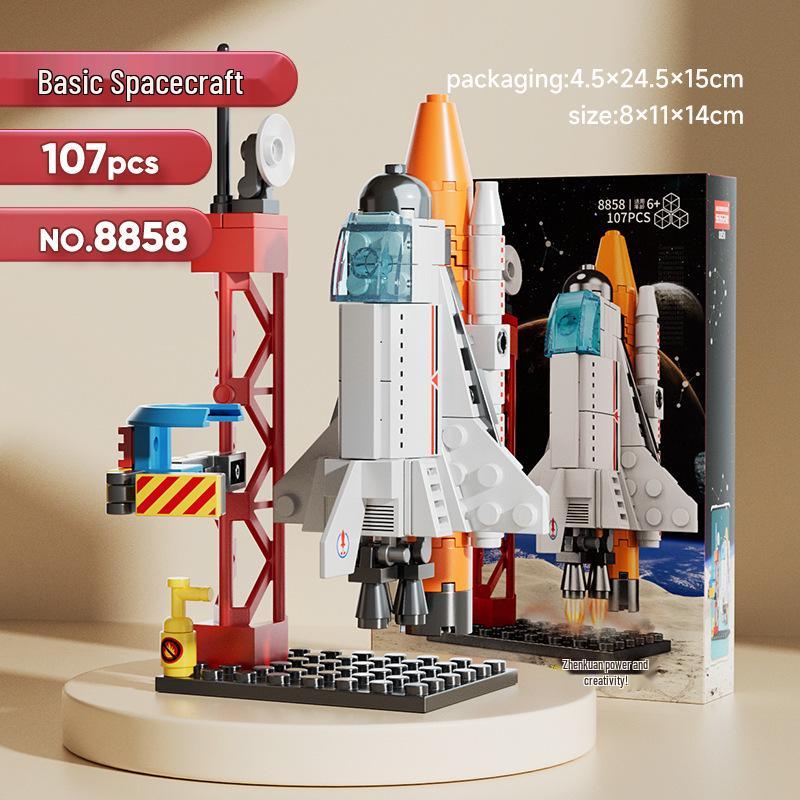 Lele Brothers 8866 Space Rocket & Launch Center-Compatible Building Blocks Set