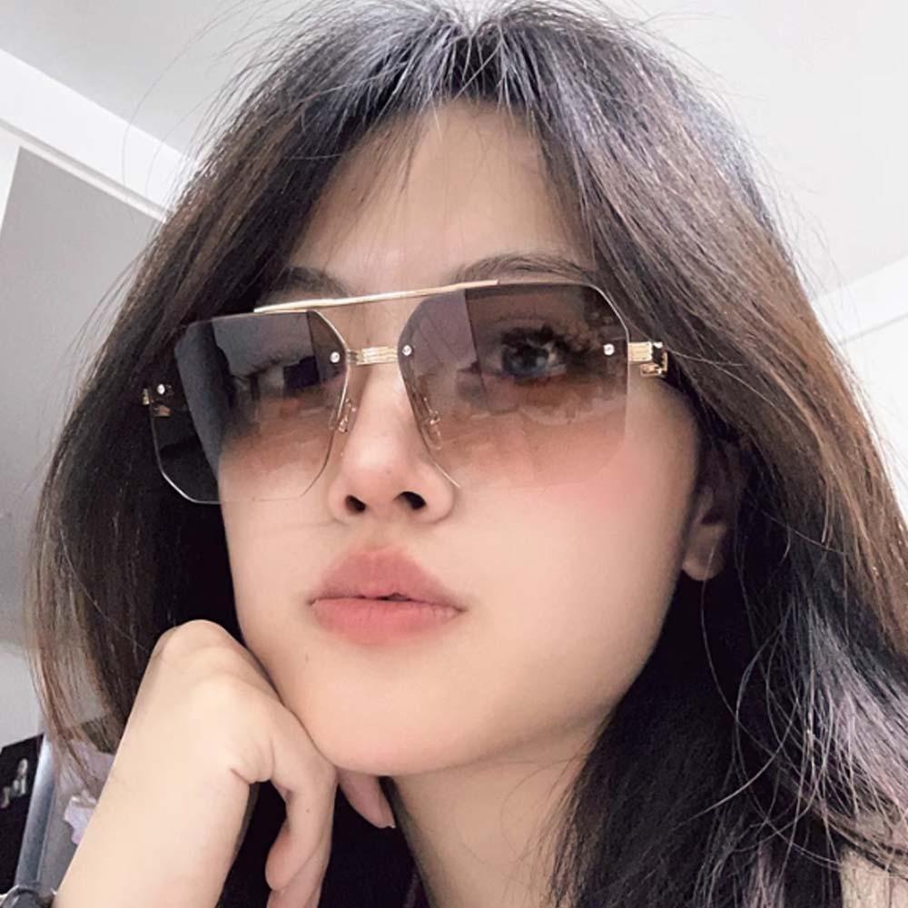 UV400 Women HD Sunglasses Gradient Color Anti-UV Glasses Party Men Zinc Zinc Alloy Sunnies Business