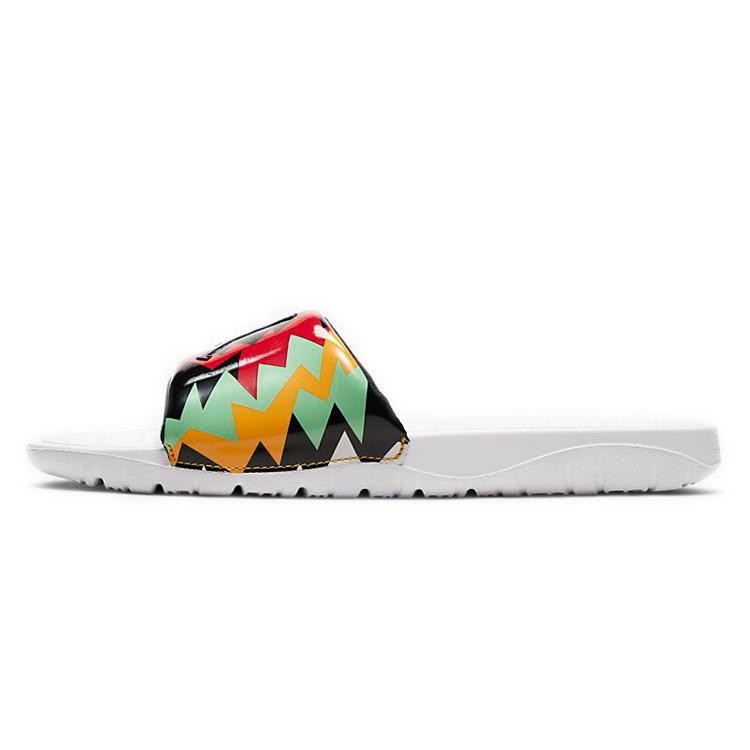 New JORDAN Break Slide 'White Multi Color' AR6374-102
