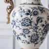 Vază de podea trofeu europeană vintage cu două mânere – Decor ceramic retro