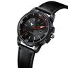 Military Leather Watch Dial Quartz Movement Business Casual Outdoor Sports Wristwatch