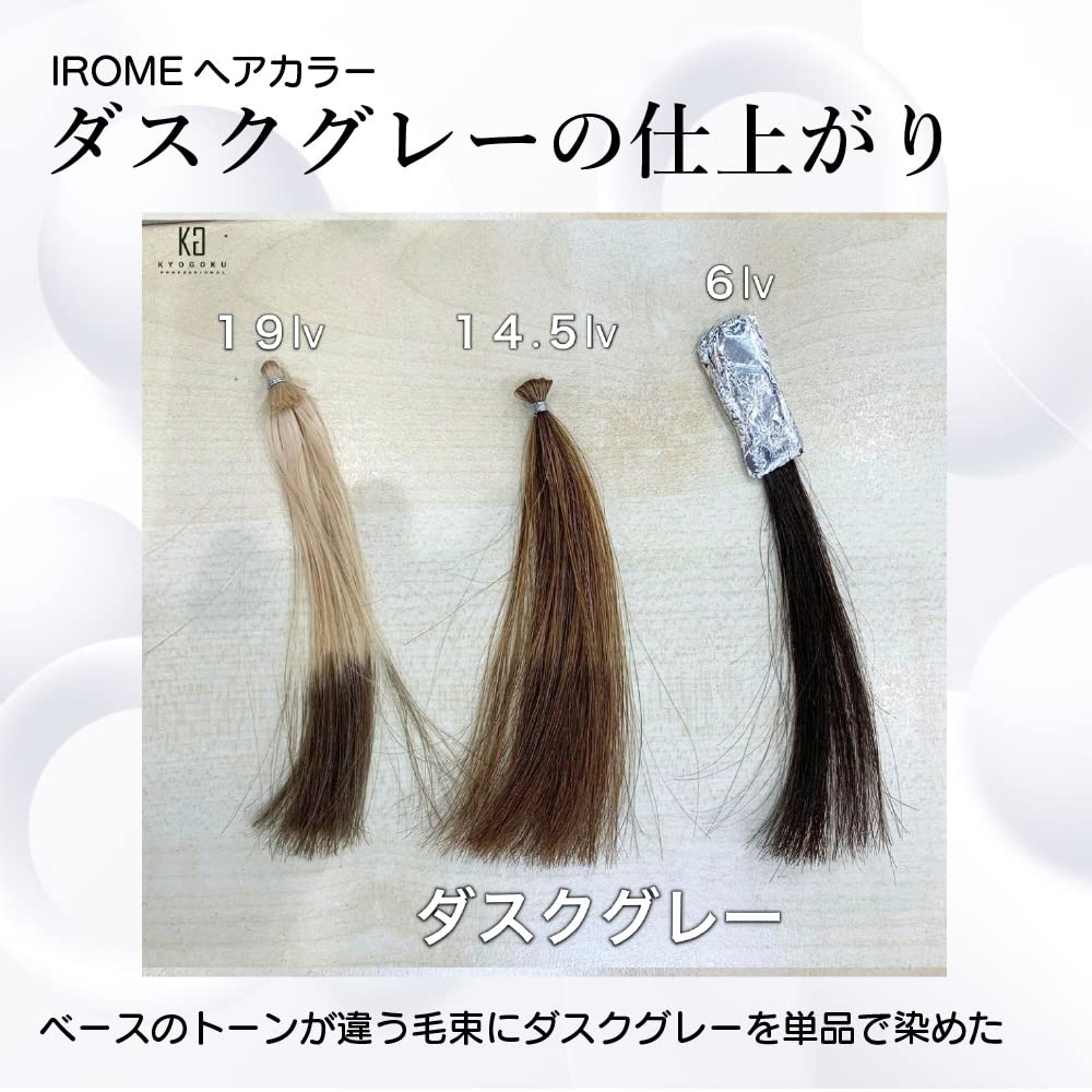 KYOGOKU IROME Hair 24 Gray Hair Salon Partial Dye 1-Pack Color, Colors, Dye, Quasi-drug, Hypoallergenic, Exclusive, Self-Color, (Dusk Gray)