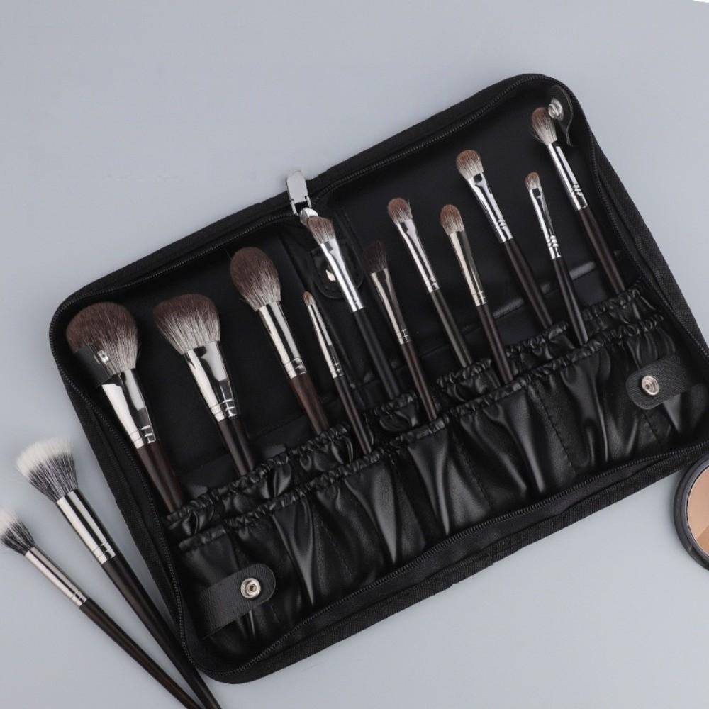 Folding Professional Cosmetic Brushes Bag 14/29 Holes Cosmetic Brush Container  Travel and Home