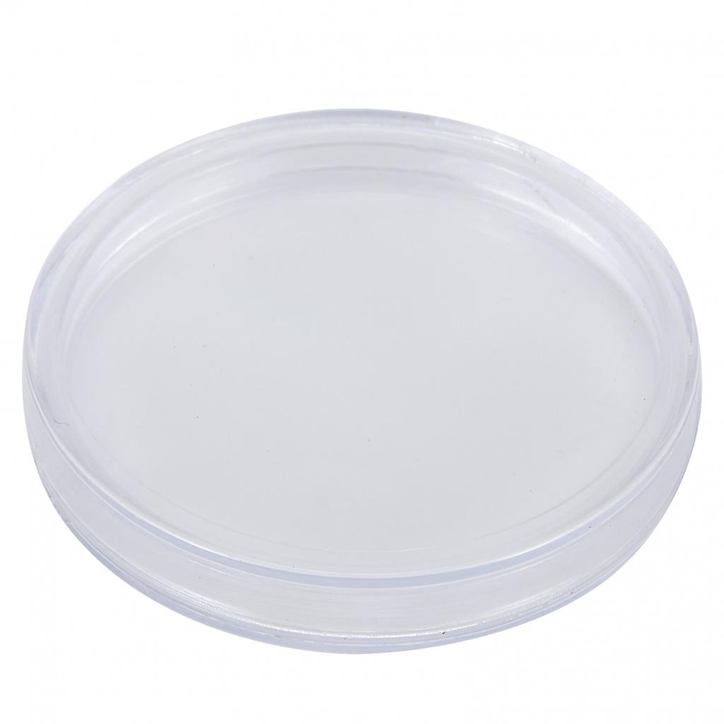 Money Coin Holders Penny Storage Round Clear Reusable 100pcs Set 30mm Case