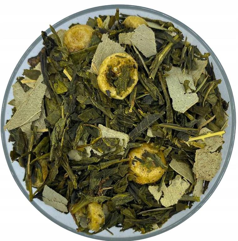 Herbata zielona maoryska sencha kiwi agrest 25g tisania