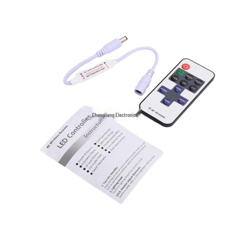 RF Wireless LED Strip Light Controller with 11-Key Remote