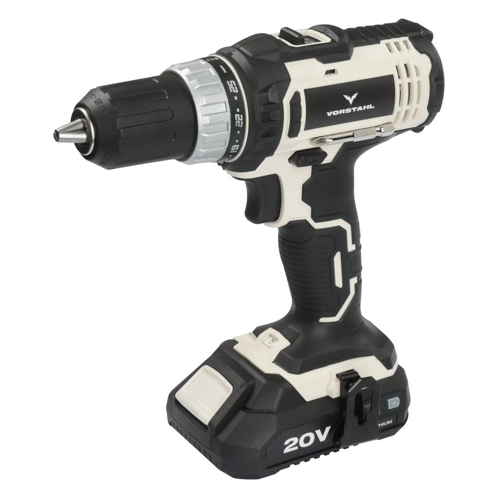 20V Cordless Impact Drill Driver LED 1x AKU 2Ah Vorstahl