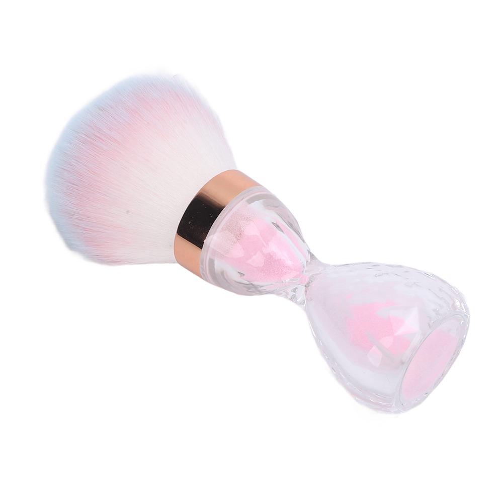 Soft and Fluffy Bristle Hourglass Nail Dust Cleaner Hourglass Manicure Cleaning Brush  DIY Manicure