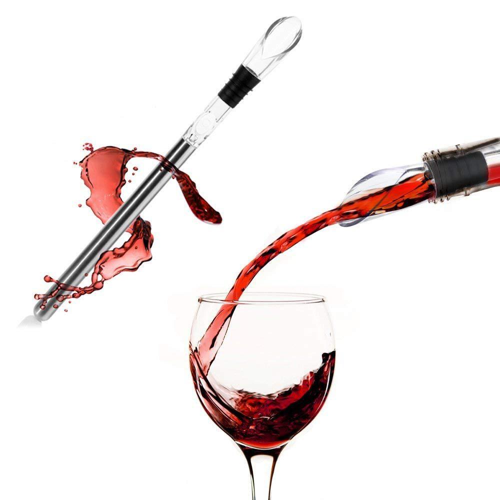 Red Wine Chiller Stick Wine Pourer Cooling Beer Ice Stick Beverage Freezer Stick Champagne Juice Cooler for Bar Party