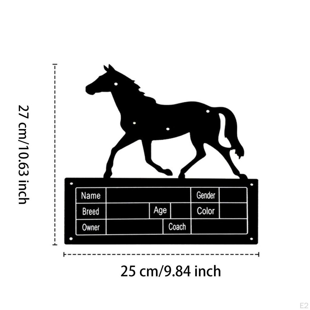 Jmenovka na koňský box, Znamení, Dekorace stáje na zeď, plot, Dárek, Plaketa