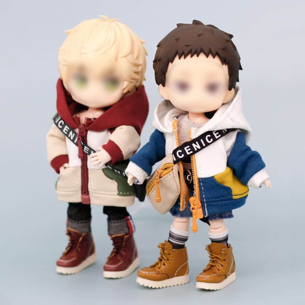 HIGHAWK Obitsu 11 OB11 Taille Tenue Obitsu Poupée 11 Vêtements Parka GSC Vêtements de Poupée Manteau P9 Vêtements de Poupée Lâche 11cm Poupée Obitsu Corps 1/12bjd (Parker