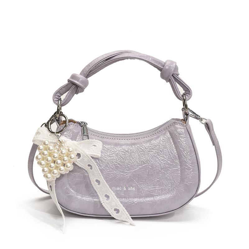 Advanced Sense of Foreign Style Small Bag Women 2025 New Fashion Versatile Messenger Bag Popular Popular Handbag Dumpling Bag