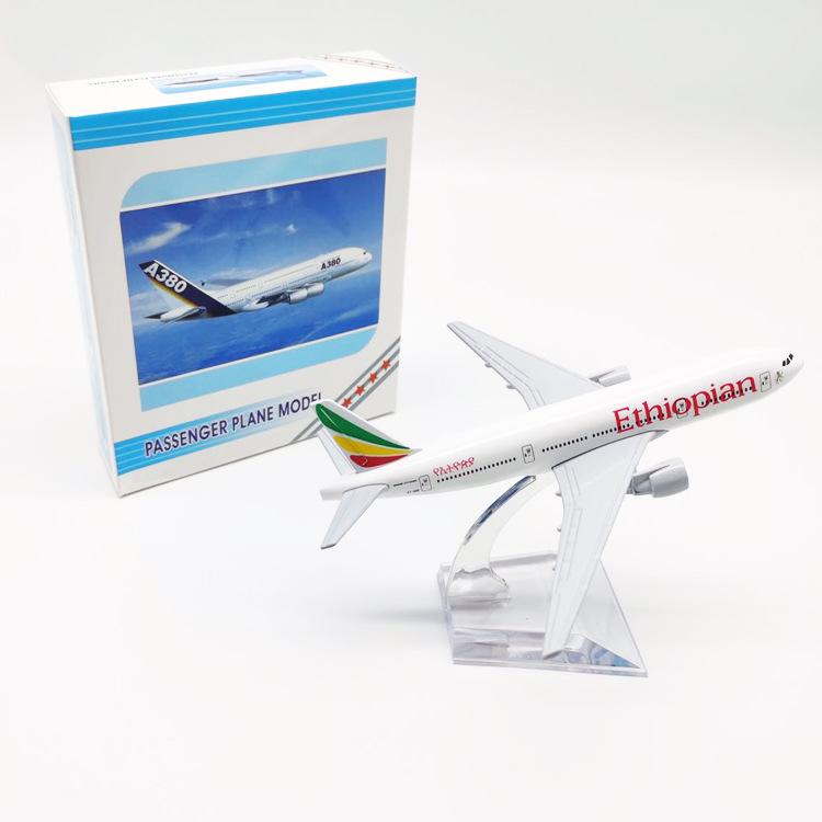 

16CM Alloy Aircraft Model Ethiopian 777 Collectible With Landing Gear Children s Toy Gift