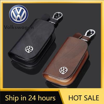 2026 Nowy Do VOLKSWAGEN VW Skórzane Etui na Kluczyki z Logo Samochodu Brelok Torba Ochronna dla Volkswagen Santana Tiguan Scirocco Magot