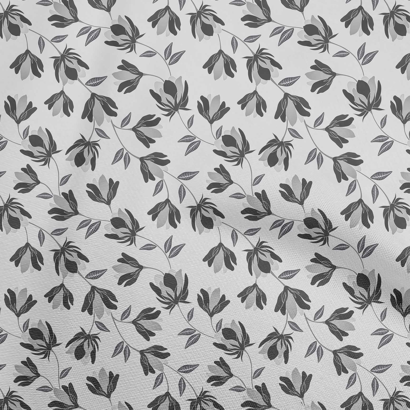 

oneOone Cotton Flex Grey Fabric Квіткові швейні ремісничі проекти Друк на тканині 40 дюймів 42 Inch Wide - Viscose Chiffon білий