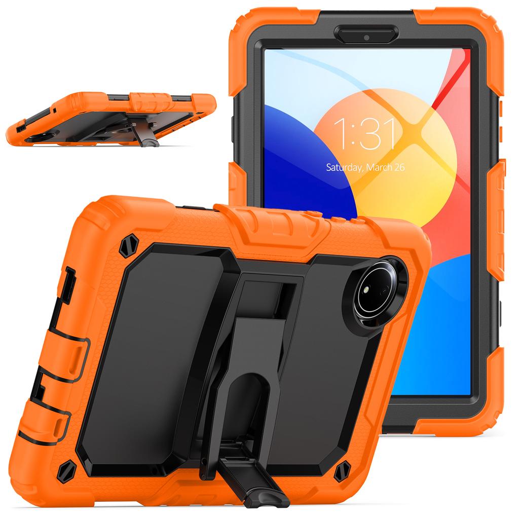 Rugged Kickstand Case For Redmi Pad SE 8.7 Inch 3-Layers Heavy Duty Colourful Cover Shockproof For Redmi Pad SE 4G