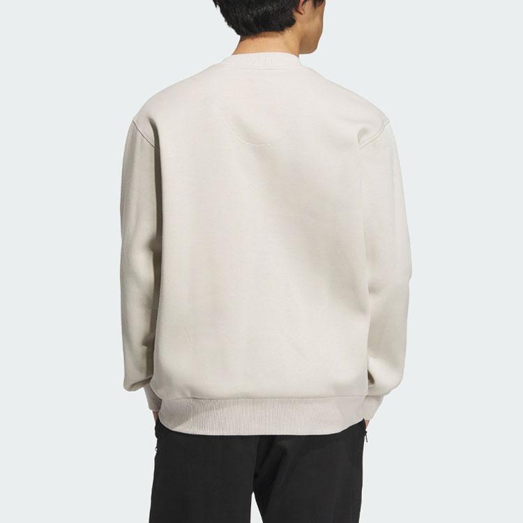 Adidas Lounge Sweatshirt With Solid Color Logo Men Tops Clear-Brown IP4983