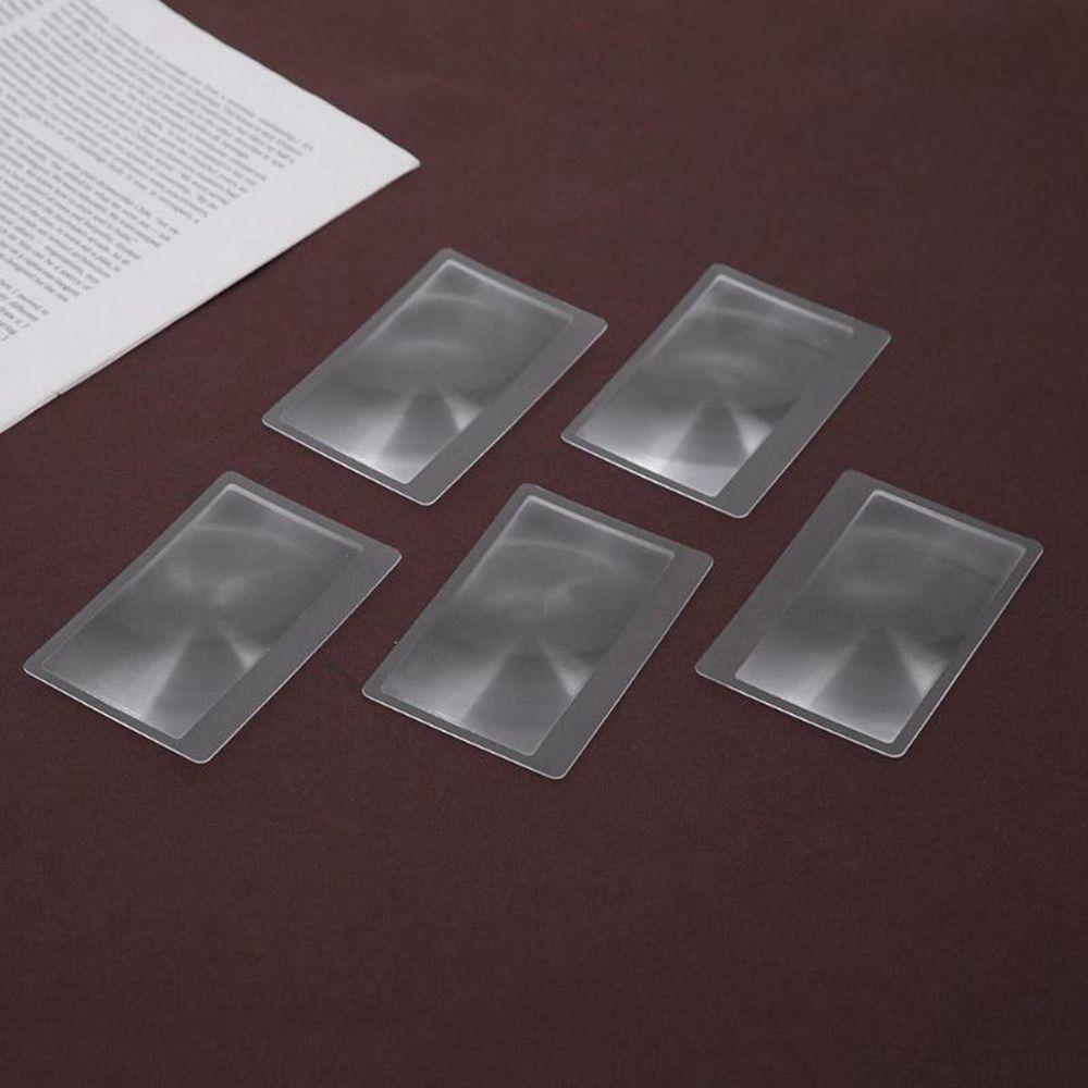 3X Made Of Plastics For Reading Newspaper Book Magnifiers Loupe Magnifying Glass Fresnel Lens