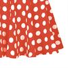 Gonna stampata a pois primavera estate da donna, morbida e traspirante, ampia vita alta, abito longuette pieghettato, costume da festa di moda