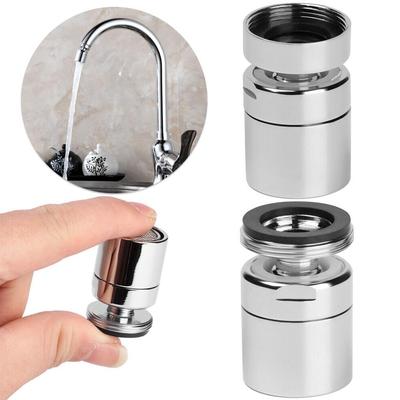 360-Degree Rotate Water Faucet Aerator Faucet Aerator Silver