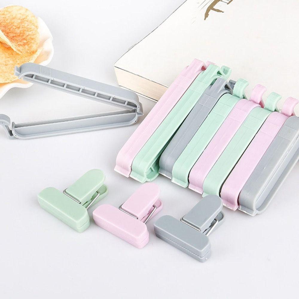 

Plastic 12Pcs/set Plastic Sealing Clips Mini Food Storage Bag Clips Househould