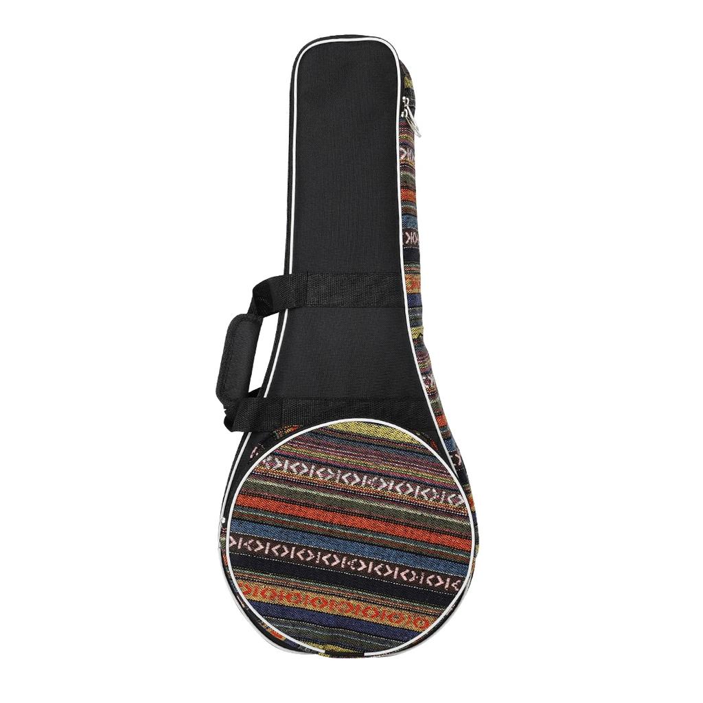 IRIN Mandolin Case Mandolin Oxford Gig Bag With Adjustable Shoulder Strap Colorful Striped Handbag Stringed Instrument Backpack