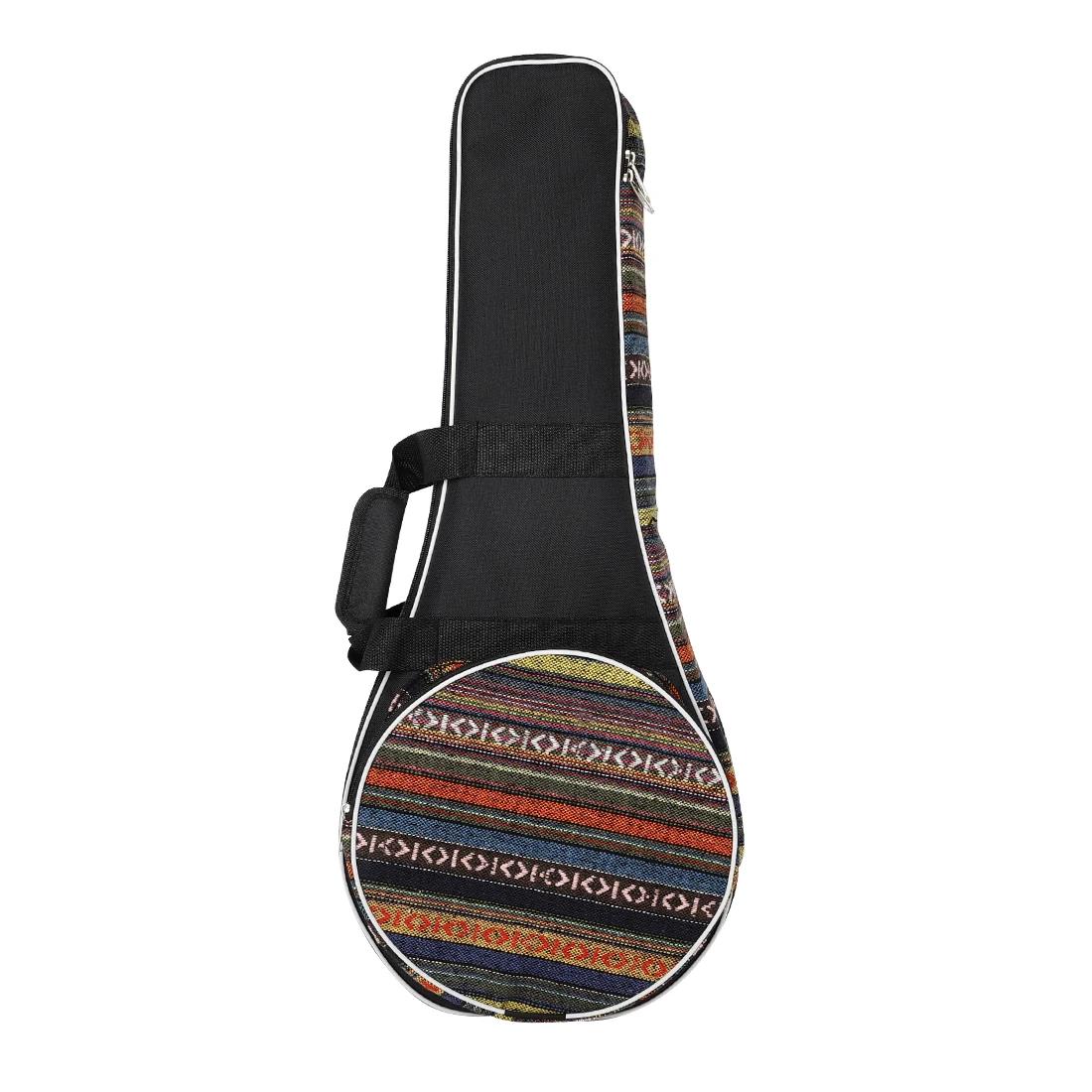 IRIN Mandolin Case Mandolin Oxford Gig Bag With Adjustable Shoulder Strap Striped Colorful Handbag Stringed Instrument Backpack