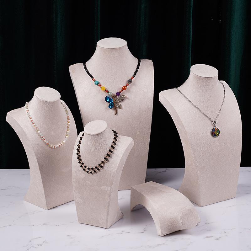 

Flannel Necklace Display Stand for Jewelry Photography and Live Showcases