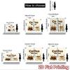 2D flat Photography Backdrop Background cloth Coffee Cups and Beans 100% Polyester Festive Backdrops Use for Outdoor living