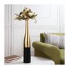 Brings Small and Big Champagne Bottle Design for Decoration for Flowers for Livingroom, Bedside,Corner, Indoor, Center Table (Black/Gold, Big)