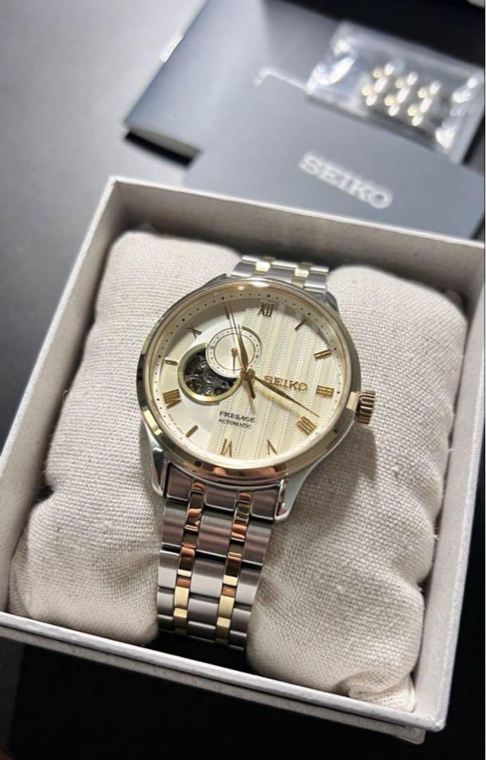 

[USED] SEIKO Presage Watch Silver/Gold