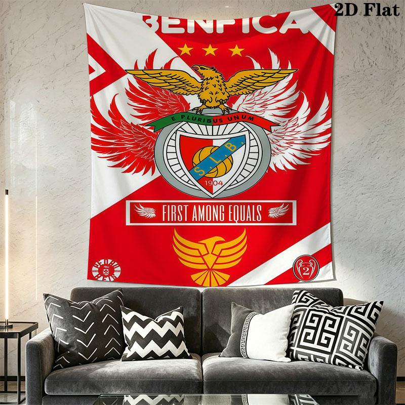 Benfica Wall Hanging Printed Fabric Blanket Decorative Tapestries for Bedroom Living Room Home Decor