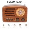 Retro Desktop FM AM Radio Receiver Rechargeable MP3 Stereo Bluetooth Speaker