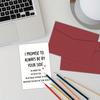 1pc Funny Anniversary Cards, Rude Memorial Cards For Husband Wife, Wicked Confession Card For Boyfriend Girlfriend