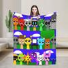 Horror Sprunki Beats Music Game Blanket  Flannel Funny Warm Throw Blankets for Home Restaurant Autumn/Winter,