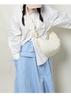 Lustrous Pleated Dumpling Bag - Large Capacity Nylon Crossbody & Shoulder Bag by Niche Korean Designer
