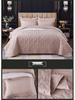 Washable Quilted Cotton Bedspread 3-Piece Set with Cotton-Filled Design