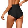 Women's Swimming Bottoms, High Waist, Vintage Basic , Full Coverage Bikini Split Swimsuit Briefs Swimming Trunk