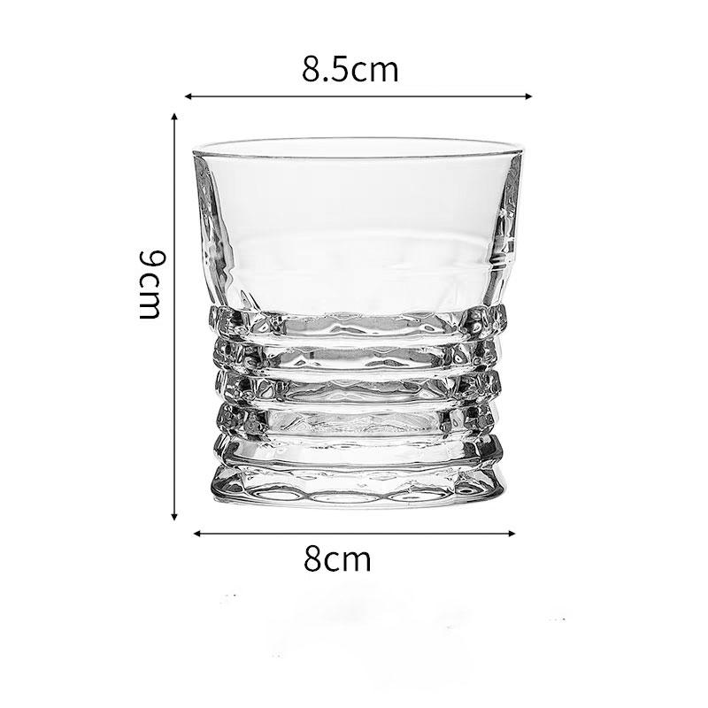 1pcs Whisky Wine Glasses Home Thickened Crystal Glass Western-style Wine Glasses Creative High-end Beer Glasses Christmas Gifts
