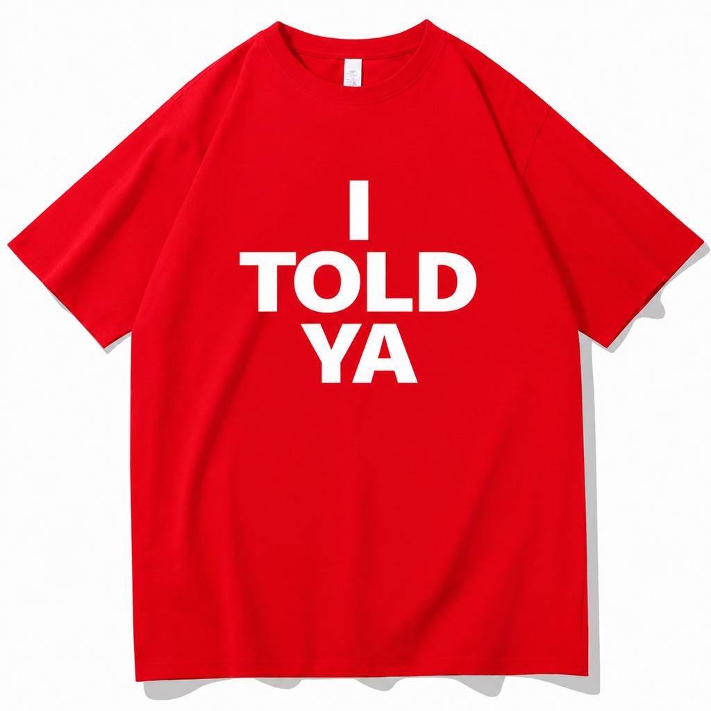 Vente Chaude d'Été Je Te l'avais Dit Challenger T-shirt Col Rond Manches Courtes Cadeau pour Fan Unisexe et Unisexe T-shirt Manches Courtes